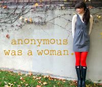 anonymous was a woman.