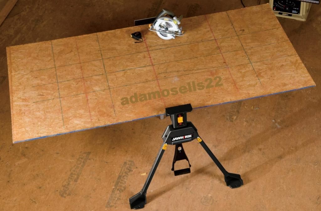 ROCKWELL JAWHORSE WORK SAW HORSE, CLAMP LOCK JAWS 1 TON VISE BENCH, 37