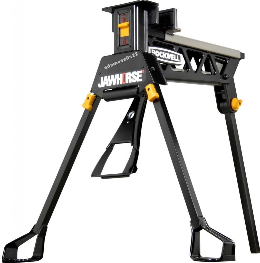 ROCKWELL JAWHORSE WORK SAW HORSE, CLAMP LOCK JAWS 1 TON VISE BENCH, 37