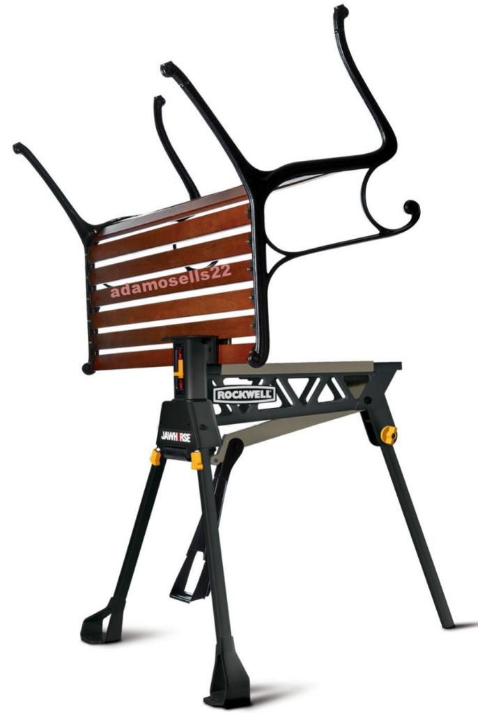 ROCKWELL JAWHORSE WORK SAW HORSE, CLAMP LOCK JAWS 1 TON VISE BENCH, 37