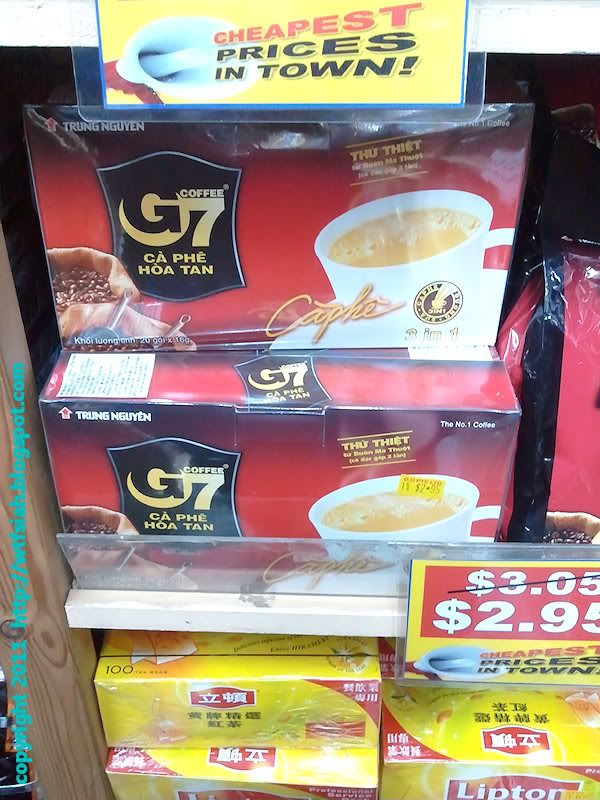 G7 coffee,coffee,instant,Trung Nguyen,Vietnam coffee,3-in-1