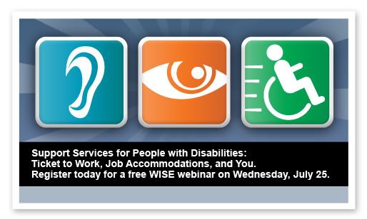 Webinar banner graphic for July 25th WISE webinar