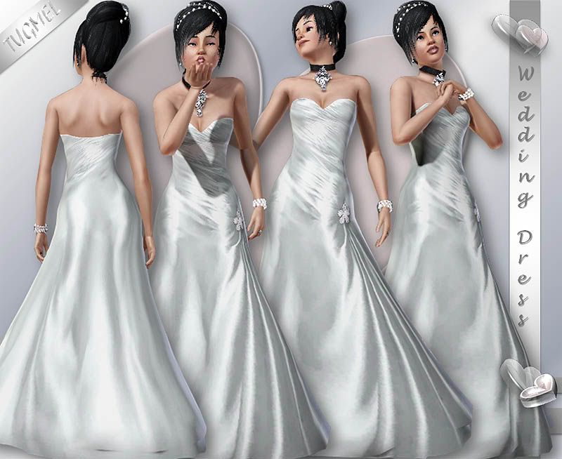 The Sims 3. Все для свадьбы! WeddingDress-02