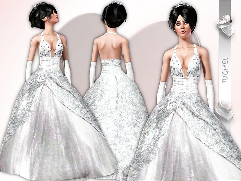 The Sims 3. Все для свадьбы! WeddingDress-07