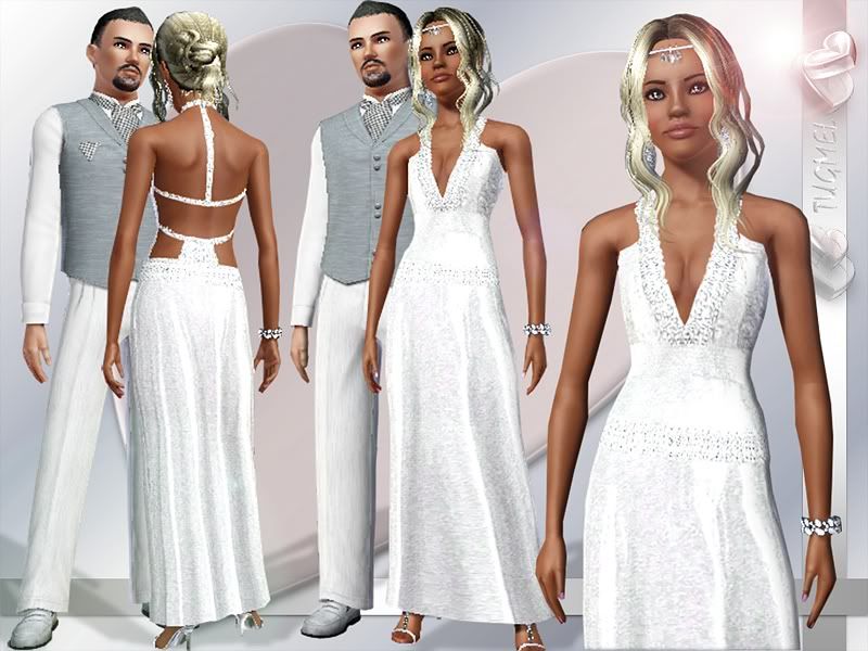 The Sims 3. Все для свадьбы! WeddingDress-08