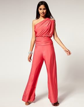 One shoulder jumpsuit