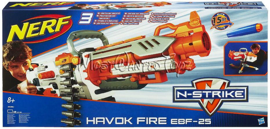 Brand New Nerf Hasbro Elite N Strike Havok Fire Ebf25 Vulcan Blaster Ebay