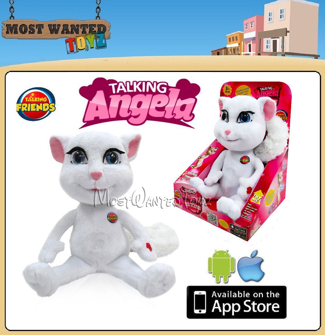 Animated Talking Angela Cat Interactive Plush Iphone Android App Character Toy - Picture 1 of 1
