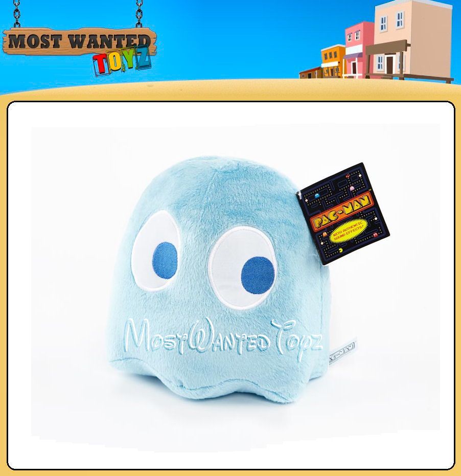 GENUINE PACMAN PLUSH & SOFT TOY GHOSTS WITH PACMAN GAME SOUND LARGE 8