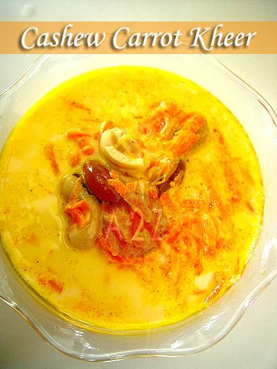 Cashew Carrot Kheer