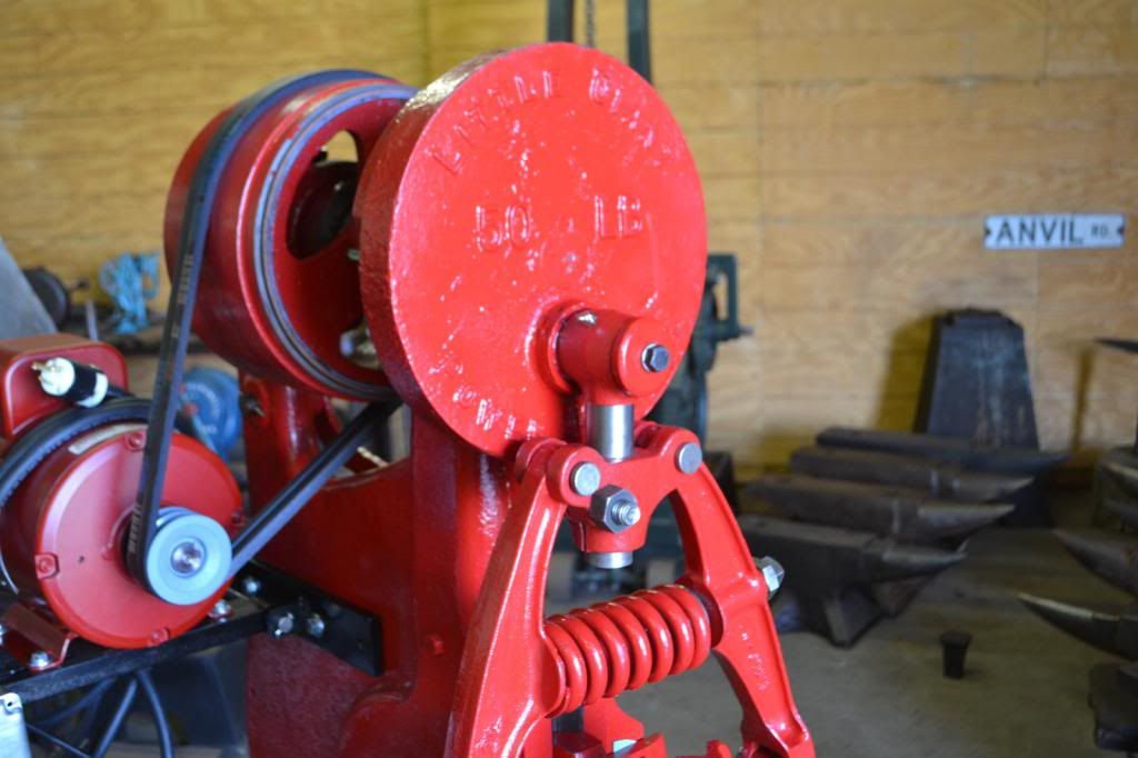 COMPLETELY REBUILT 50 LB. LITTLE GIANT POWER HAMMER Blacksmith Anvil