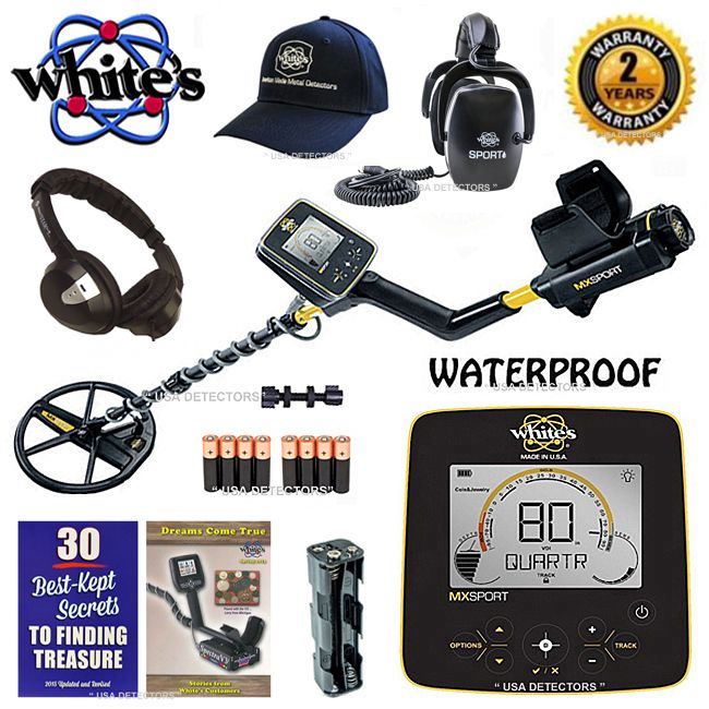 WHITES MX SPORT Waterproof Metal Detector With LAND ...