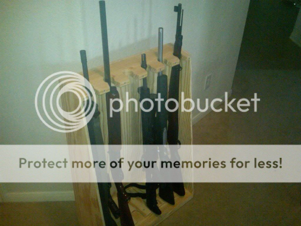 Home made gun rack for long guns - How about this idea? - AR15.COM