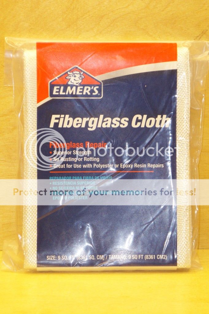 PACK ELMERS FIBERGLASS CLOTH   9 SQ FT   EPOXY RESIN MOLD REPAIR
