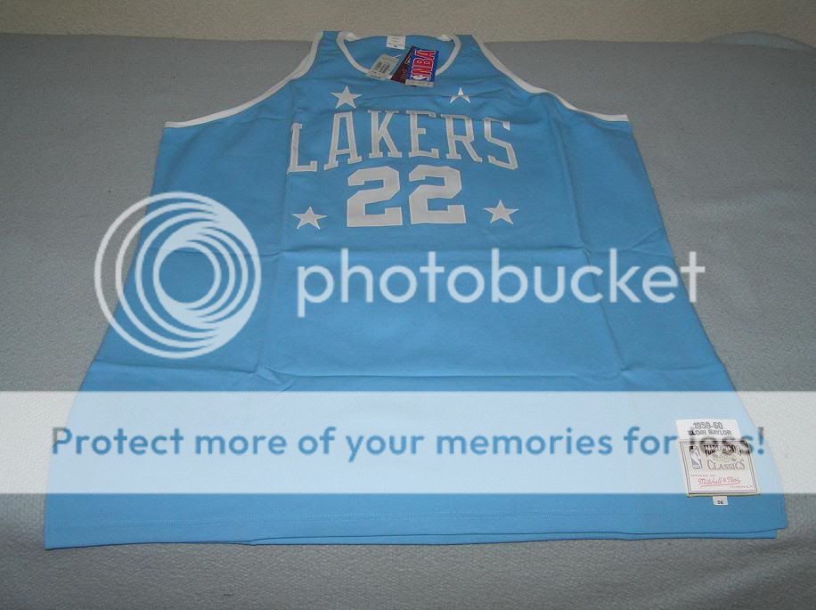 Elgin Baylor Minneapolis Lakers Blue Jersey 54   Big 2XL  