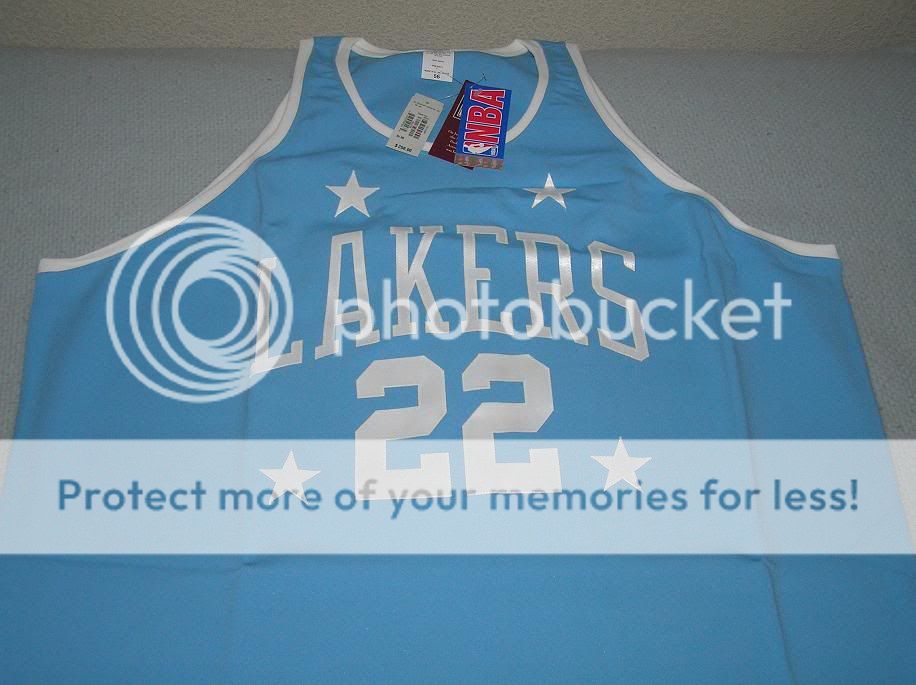 Elgin Baylor Minneapolis Lakers Blue Jersey 54   Big 2XL  