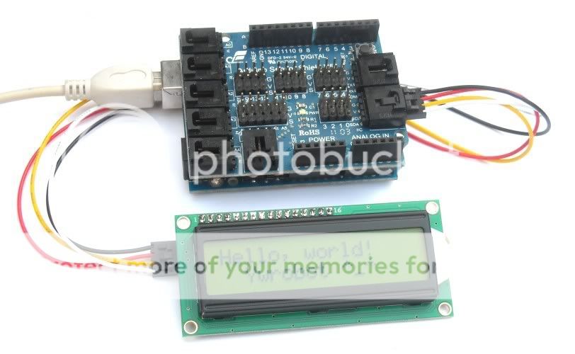 Arduino IIC/I2C/TWI Serial LCD 1602 Module Shield Display with Test 