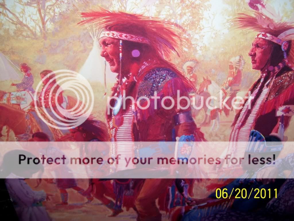 Donald Putt Putman Rare Tribal Dance Giclee Print 36 x 48 Tradition 