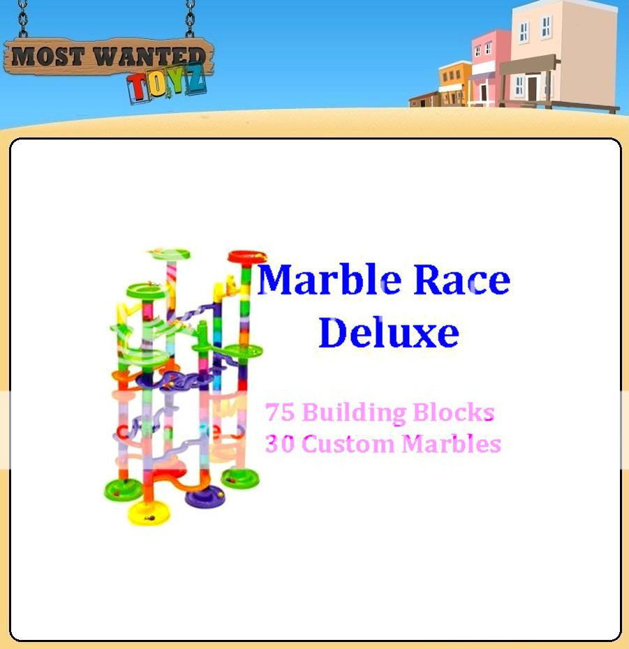 Create your own maze and watch as the marbles race through the track