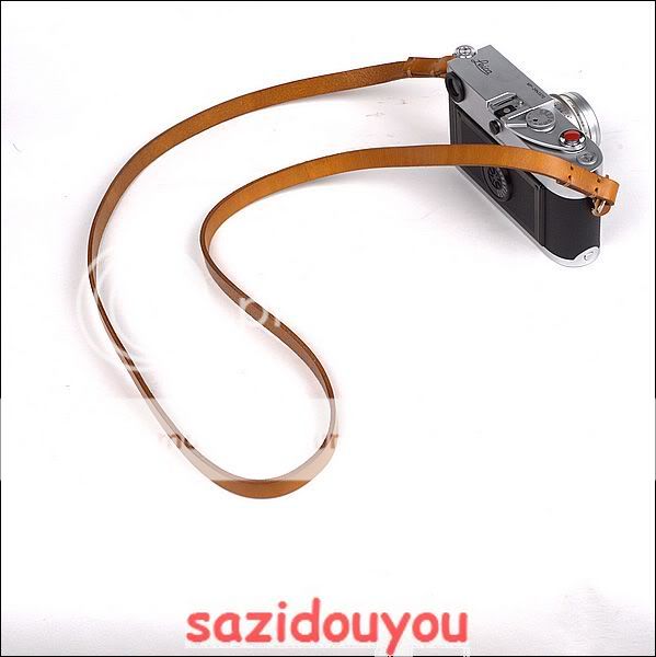   Simple Design Vintage Leather Camera Strap for Leica Nikon 2203  