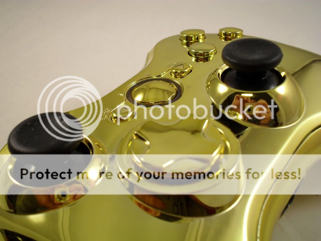 GOLD XBOX 360 MODDED CONTROLLER RAPID FIRE COD MOD MW2 MW3 MODERN 